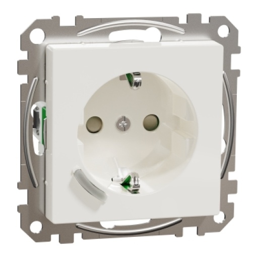 M-elegance  - Tomada encastrar Wiser - Branco Brillhante