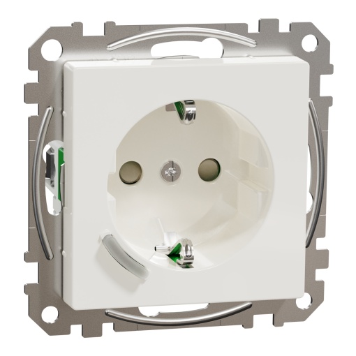 M-elegance  - Tomada encastrar Wiser - Branco Brillhante