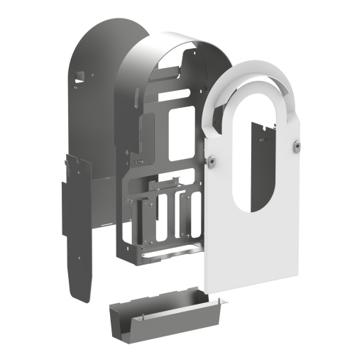 Envolvente metálico, EVlink Pro AC Metal, para 1 carregador montagem em parede, aço