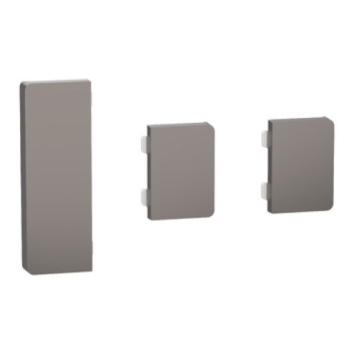 Botão de pressão, KNX, D-Life, 3 elementos, metal de níquel