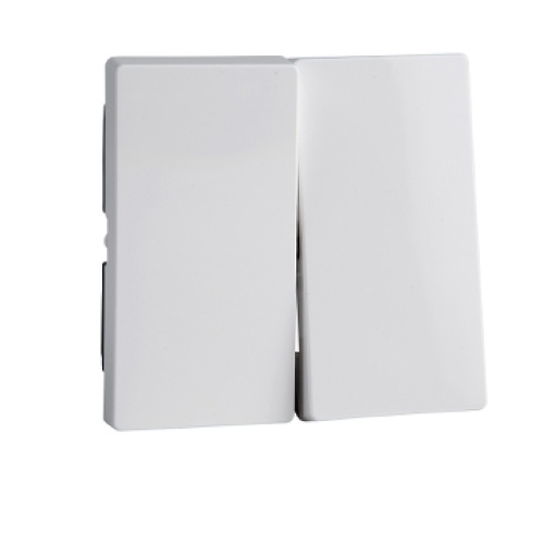 M-Elegance - Tecla dupla - Branco ativo