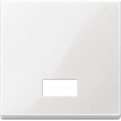 M-Elegance - Tecla simples com visor para símbolos - Branco brilhante