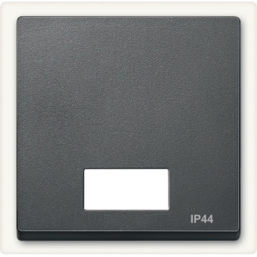 M-Elegance - Tecla simples com visor para símbolos - IP44 - Antracite