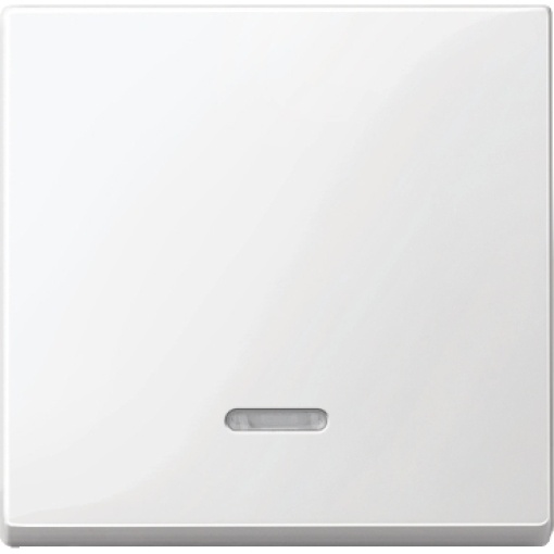 M-Elegance - Tecla simples com visor - Branco brilhante