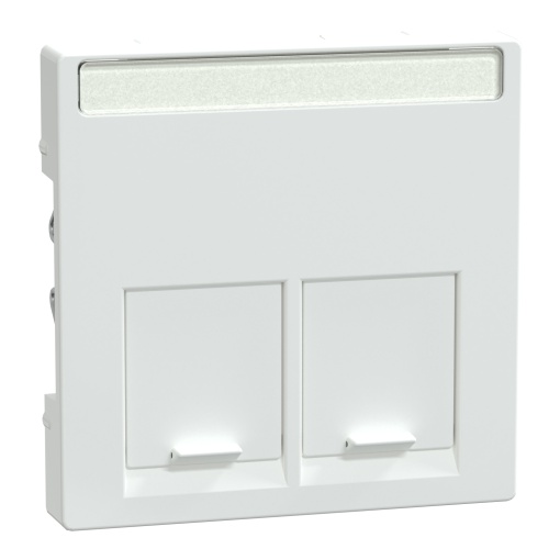 M-Elegance - Centro de tomada RJ45 dupla - Branco ativo
