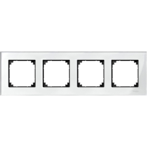 M-Elegance - Quadro 4 elementos - Vidro branco brilhante
