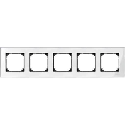 M-Elegance - Quadro 5 elementos - Vidro branco brilhante