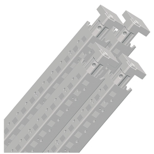 Conjunto de 4 montantes verticais para invólucro Spacial SF. Altura 1800 mm. RAL 7035.