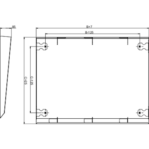 Spacial SFSM canopy - 1200x400 mm
