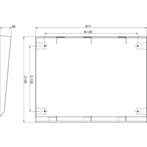 Spacial SFSM canopy - 1200x400 mm