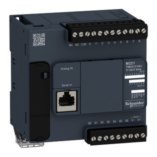 Controlador M221-16IO transistor NPN