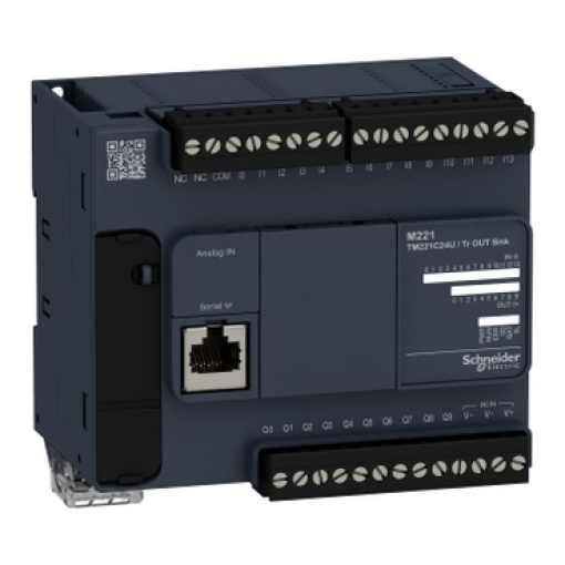 Controlador M221-24IO transistor NPN