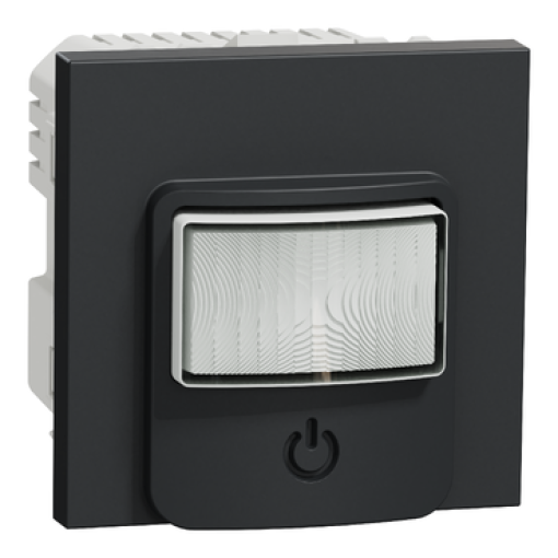 Detector de movimento com interruptor, Unica, 10A, Antracite