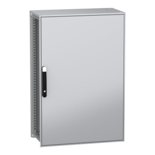 Armário elétrico modular de montagem no chão, PanelSeT SFN, aço descarbonizado,platina, 1200x800x400mm, IP55