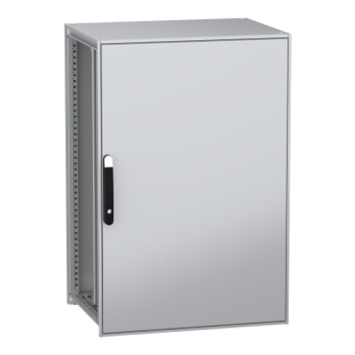 Armário elétrico modular de montagem no chão, PanelSeT SFN, aço descarbonizado,platina, 1200x800x600mm, IP55