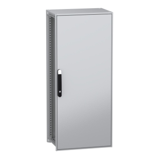 Armário elétrico modular de montagem no chão, PanelSeT SFN, aço descarbonizado,platina, 1400x600x400mm, IP55