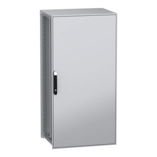 Armário elétrico modular de montagem no chão, PanelSeT SFN, aço descarbonizado,platina, 1600x800x600mm, IP55