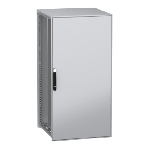 Armário elétrico modular de montagem no chão, PanelSeT SFN, aço descarbonizado,platina, 1600x800x800mm, IP55