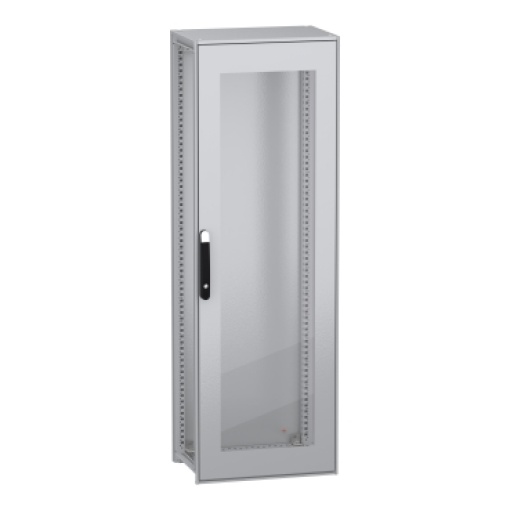 Armário elétrico modular de montagem no chão, PanelSeT SFN, aço descarbonizado, porta transparente, 1800x600x400mm, IP55
