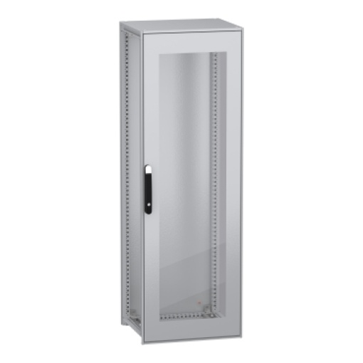 Armário elétrico modular de montagem no chão, PanelSeT SFN, aço descarbonizado, porta transparente, 1800x600x500mm, IP55