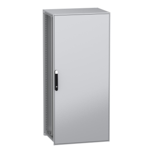 Armário elétrico modular de montagem no chão, PanelSeT SFN, aço descarbonizado,platina, 1800x800x600mm, IP55