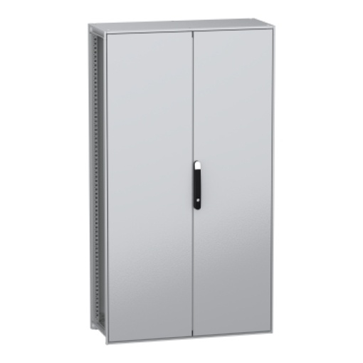 Armário elétrico modular de montagem no chão, PanelSeT SFN, aço descarbonizado, 1800x1000x400mm, 2 portas, IP55