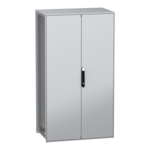 Armário elétrico modular de montagem no chão, PanelSeT SFN, aço descarbonizado, 1800x1000x600mm, 2 portas, IP55