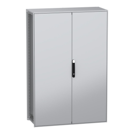 Armário elétrico modular de montagem no chão, PanelSeT SFN, aço descarbonizado, 1800x1200x500mm, 2 portas, IP55