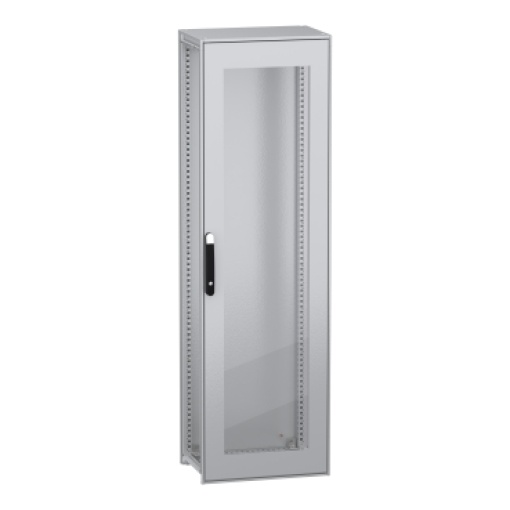 Armário elétrico modular de montagem no chão, PanelSeT SFN, aço descarbonizado, porta transparente, 2000x600x400mm, IP55