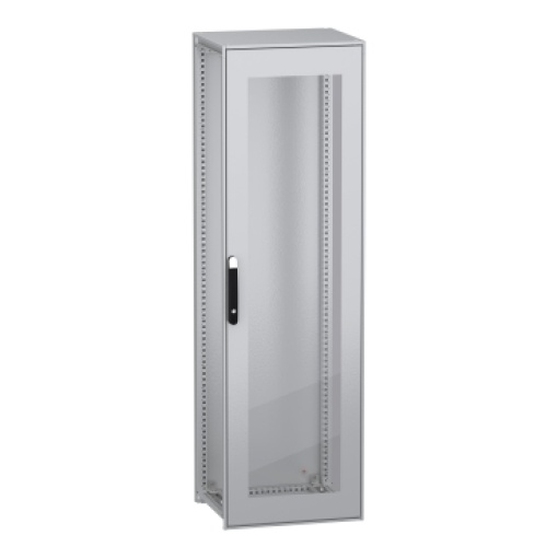 Armário elétrico modular de montagem no chão, PanelSeT SFN, aço descarbonizado, porta transparente, 2000x600x500mm, IP55