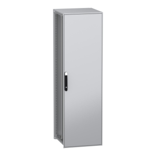 Armário elétrico modular de montagem no chão, PanelSeT SFN, aço descarbonizado,platina, 2000x600x600mm, IP55