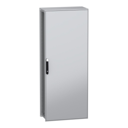 Armário elétrico modular de montagem no chão, PanelSeT SFN, aço descarbonizado,platina, 2000x800x400mm, IP55