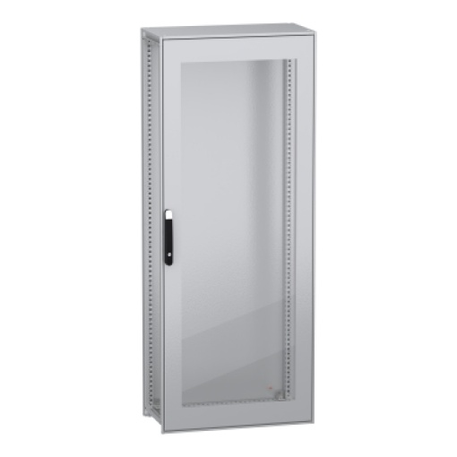 Armário elétrico modular de montagem no chão, PanelSeT SFN, aço descarbonizado, porta transparente, 2000x800x400mm, IP55