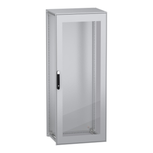 Armário elétrico modular de montagem no chão, PanelSeT SFN, aço descarbonizado, porta transparente, 2000x800x600mm, IP55
