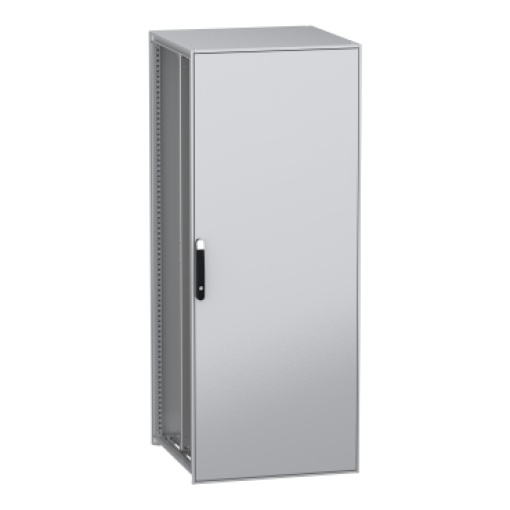 Armário elétrico modular de montagem no chão, PanelSeT SFN, aço descarbonizado,platina, 2000x800x800mm, IP55