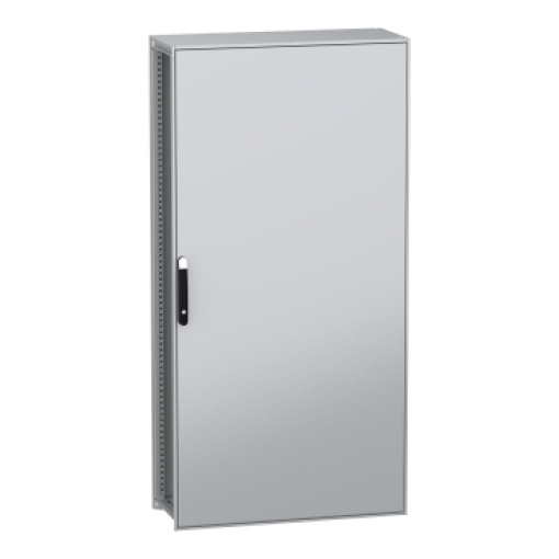 Armário elétrico modular de montagem no chão, PanelSeT SFN, aço descarbonizado,platina, 2000x1000x400mm, IP55