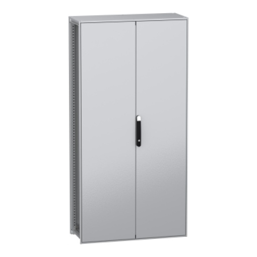 Armário elétrico modular de montagem no chão, PanelSeT SFN, aço descarbonizado, 2000x1000x400mm, 2 portas, IP55