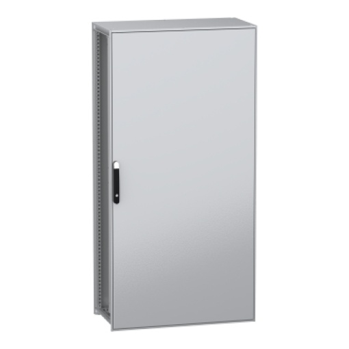 Armário elétrico modular de montagem no chão, PanelSeT SFN, aço descarbonizado,platina, 2000x1000x500mm, IP55