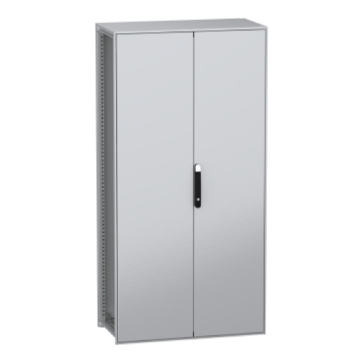 Armário elétrico modular de montagem no chão, PanelSeT SFN, aço descarbonizado, 2000x1000x500mm, 2 portas, IP55