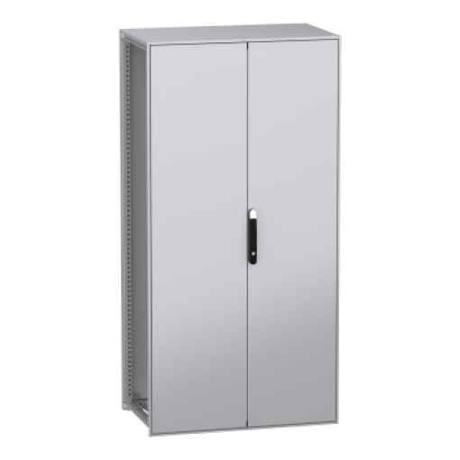 Armário elétrico modular de montagem no chão, PanelSeT SFN, aço descarbonizado, 2000x1000x600mm, 2 portas, IP55