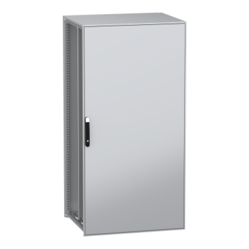 Armário elétrico modular de montagem no chão, PanelSeT SFN, aço descarbonizado,platina, 2000x1000x800mm, IP55