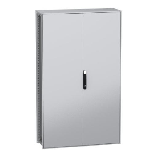 Armário elétrico modular de montagem no chão, PanelSeT SFN, aço descarbonizado, 2000x1200x400mm, 2 portas, IP55
