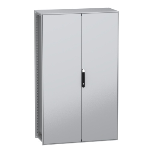 Armário elétrico modular de montagem no chão, PanelSeT SFN, aço descarbonizado, 2000x1200x600mm, 2 portas, IP55