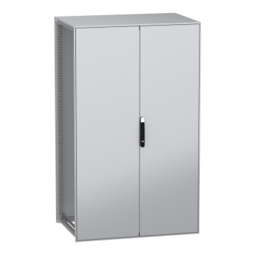Armário elétrico modular de montagem no chão, PanelSeT SFN, aço descarbonizado, 2000x1200x800mm, 2 portas, IP55