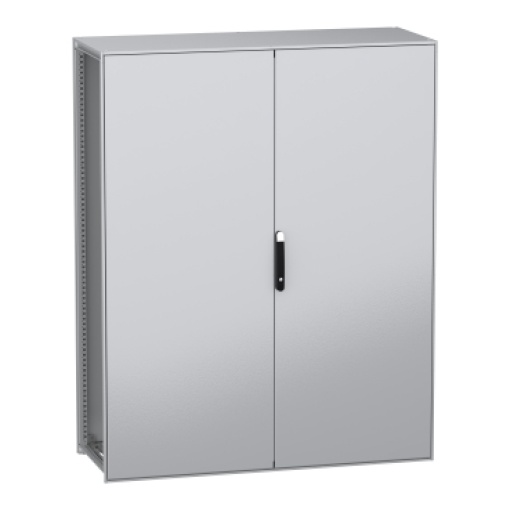 Armário elétrico modular de montagem no chão, PanelSeT SFN, aço descarbonizado, 2000x1600x600mm, 2 portas, IP55