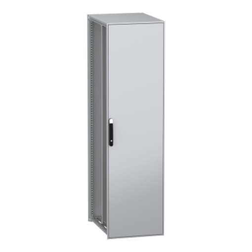 Armário elétrico modular de montagem no chão, PanelSeT SFN, aço descarbonizado,platina, 2200x600x800mm, IP55