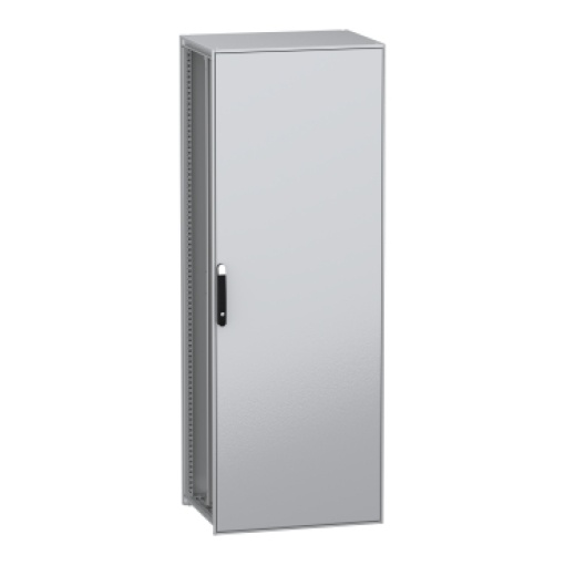 Armário elétrico modular de montagem no chão, PanelSeT SFN, aço descarbonizado,platina, 2200x800x600mm, IP55