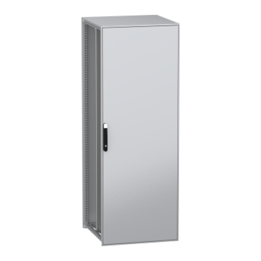 Armário elétrico modular de montagem no chão, PanelSeT SFN, aço descarbonizado,platina, 2200x800x800mm, IP55