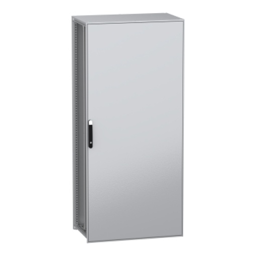 Armário elétrico modular de montagem no chão, PanelSeT SFN, aço descarbonizado,platina, 2200x1000x600mm, IP55