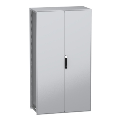 Armário elétrico modular de montagem no chão, PanelSeT SFN, aço descarbonizado, 2200x1200x600mm, 2 portas, IP55